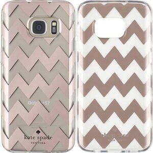 Kate Spade | Chevron Rose gold/Clear | Galaxy S7